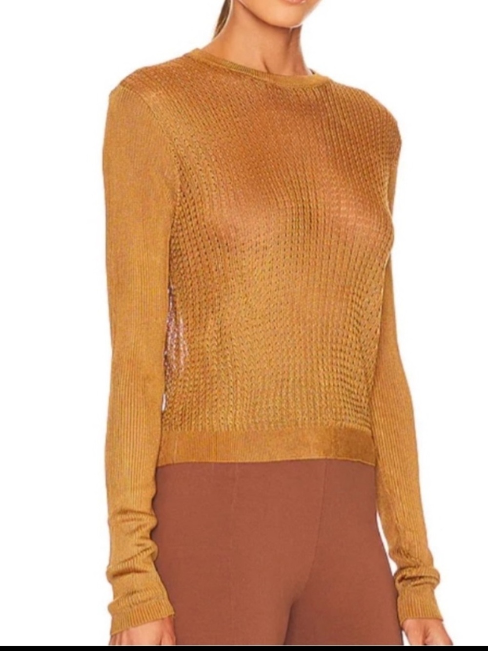 Free People H20 Crew Pullover in color tiger eye